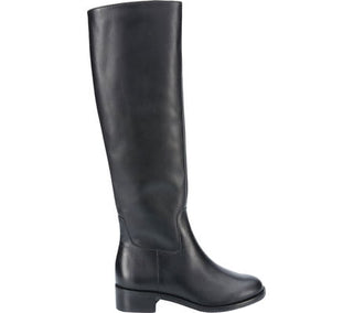 Bota feminina Walking Cradles com cano médio, preta, tamanho 7 WW (EE)