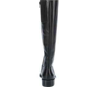 Bota feminina Walking Cradles com cano médio, preta, tamanho 7 WW (EE)