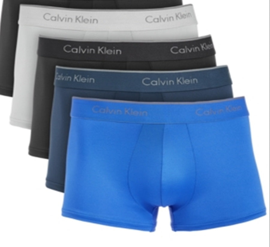 Calvin Klein Shorts Masculinos Stretch Cinza Tamanho Grande - Pacote com 5