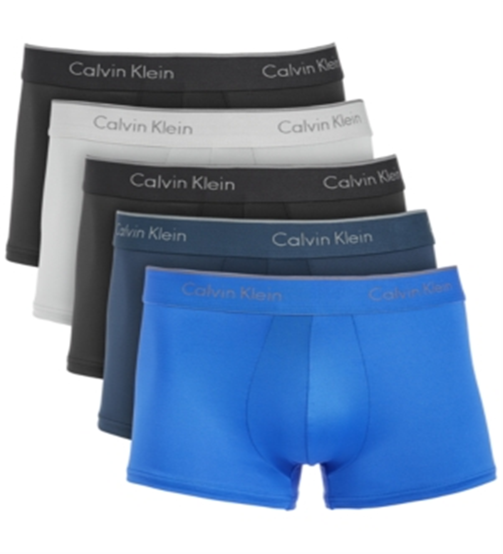 Calvin Klein Shorts Masculinos Stretch Cinza Tamanho Grande - Pacote com 5