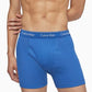 Cuecas Boxer Calvin Klein Classics Masculinas, Pacote com 3, Azul, Tamanho X-G