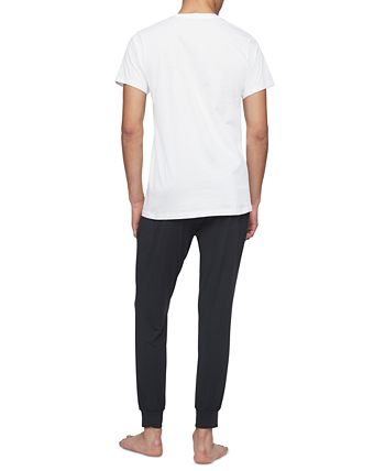 Camiseta Calvin Klein Masculina Gola Redonda de Algodão, Pacote com 3, Branca, Tamanho Grande