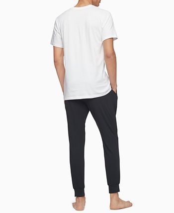 Camiseta Calvin Klein Feminina Gola V Algodão Branca Tamanho P - Pacote com 3