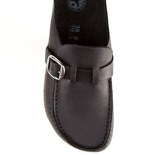 Birkenstock - Tamancos Buckley de couro oleado - Regular/Largo