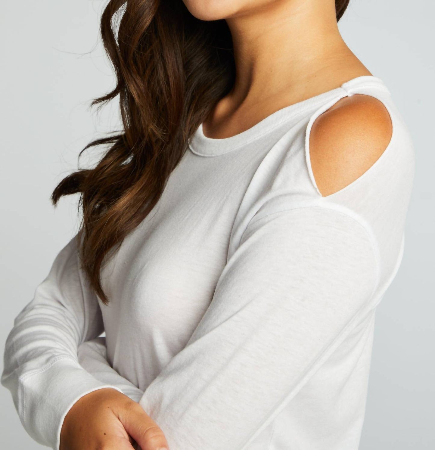 Chaser - Chaser Recycled Vintage Jersey Vented Long Sleeve Drop Shoulder Crew Neck