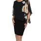 Frank Lyman - Chiffon Overlay Midi Dress