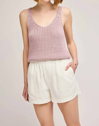 Gentle Fawn - Shorts Cleo Cotton Twill Cintura Alta