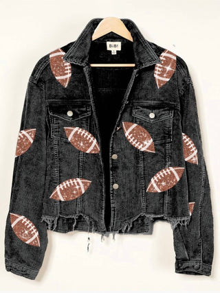 Bibi - Football Sequin Embroidery Jacket