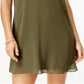 Vestido de festa feminino BCX com alças e decote gargantilha, verde, tamanho pequeno