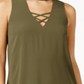 Vestido de festa feminino BCX com alças e decote gargantilha, verde, tamanho pequeno