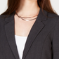 Blazer BCX Junior com manga 3/4 franzida, preto, tamanho extrapequeno