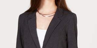 BCX Junior's Ruched 3/4 Sleeve Blazer Black Size X-Small