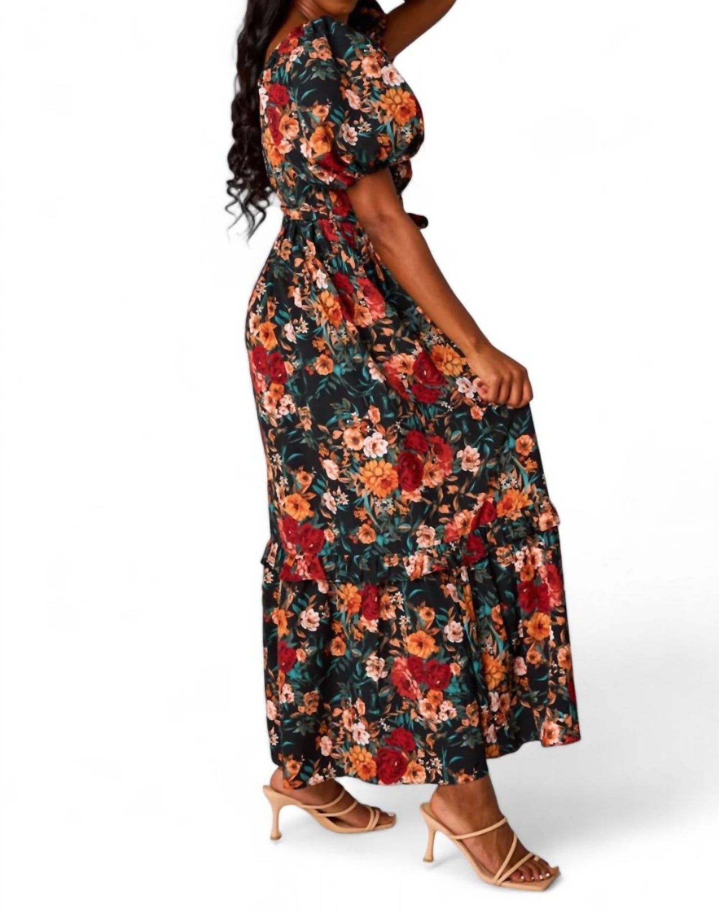 Buddylove - Sydney Puff Sleeve Maxi Dress