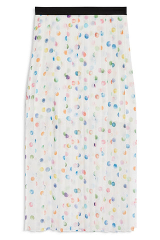 Topshop - Saia plissada de bolinhas