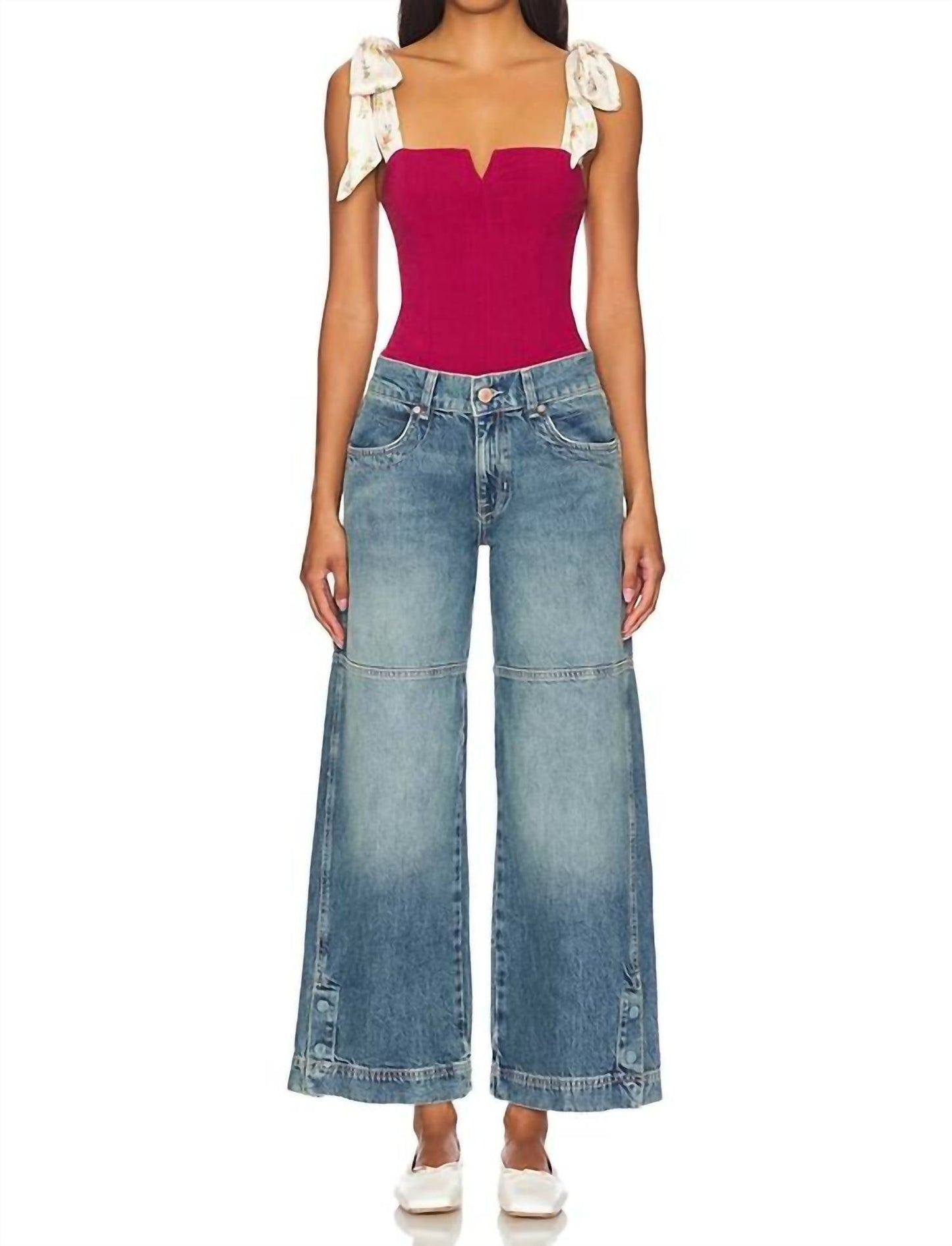 Free People - Printed Lola Bodysuit