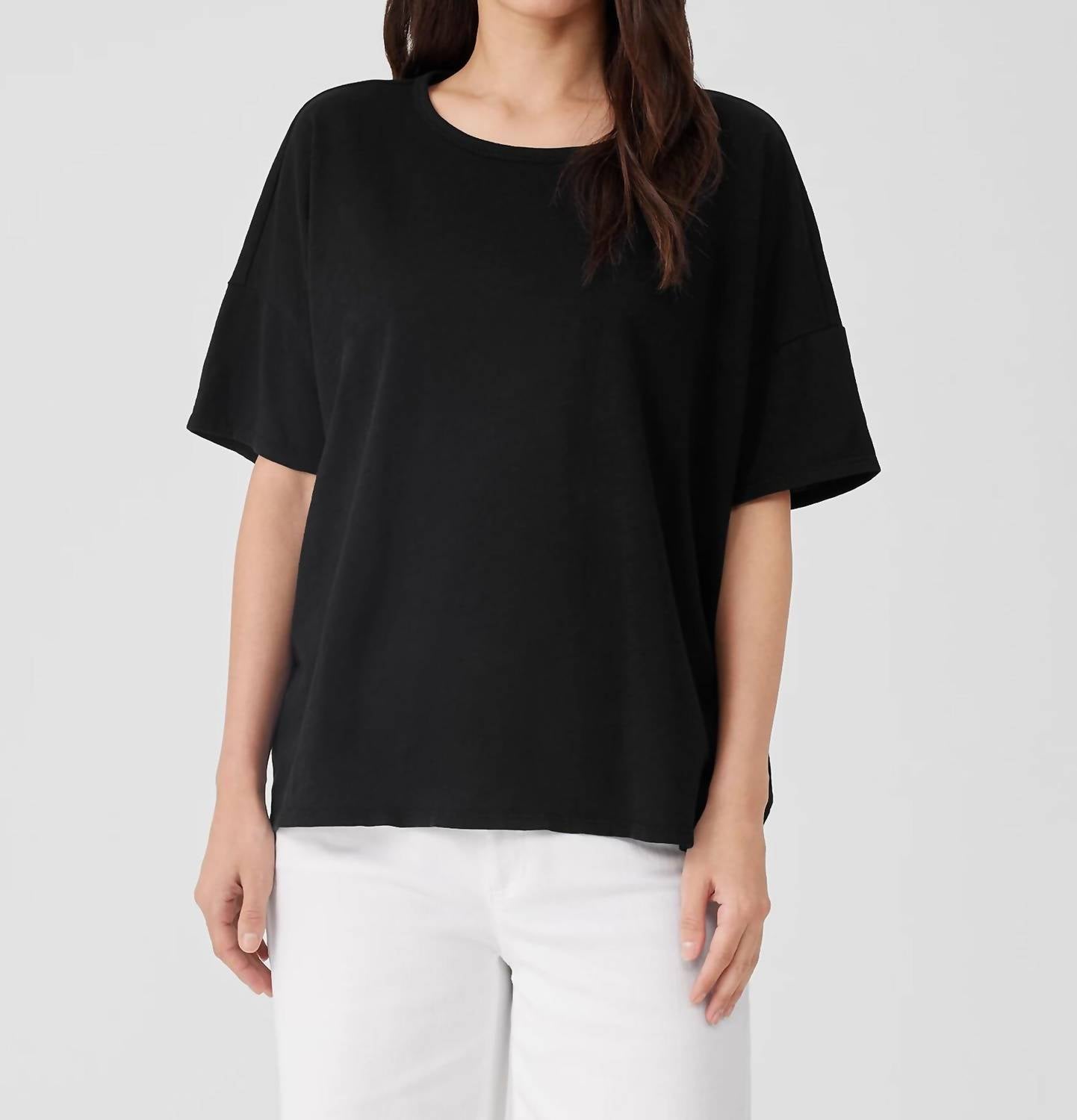 Eileen Fisher - Crew Neck Boxy Tee