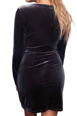 Buddylove - VESTIDO DE VELUDO VIOLA