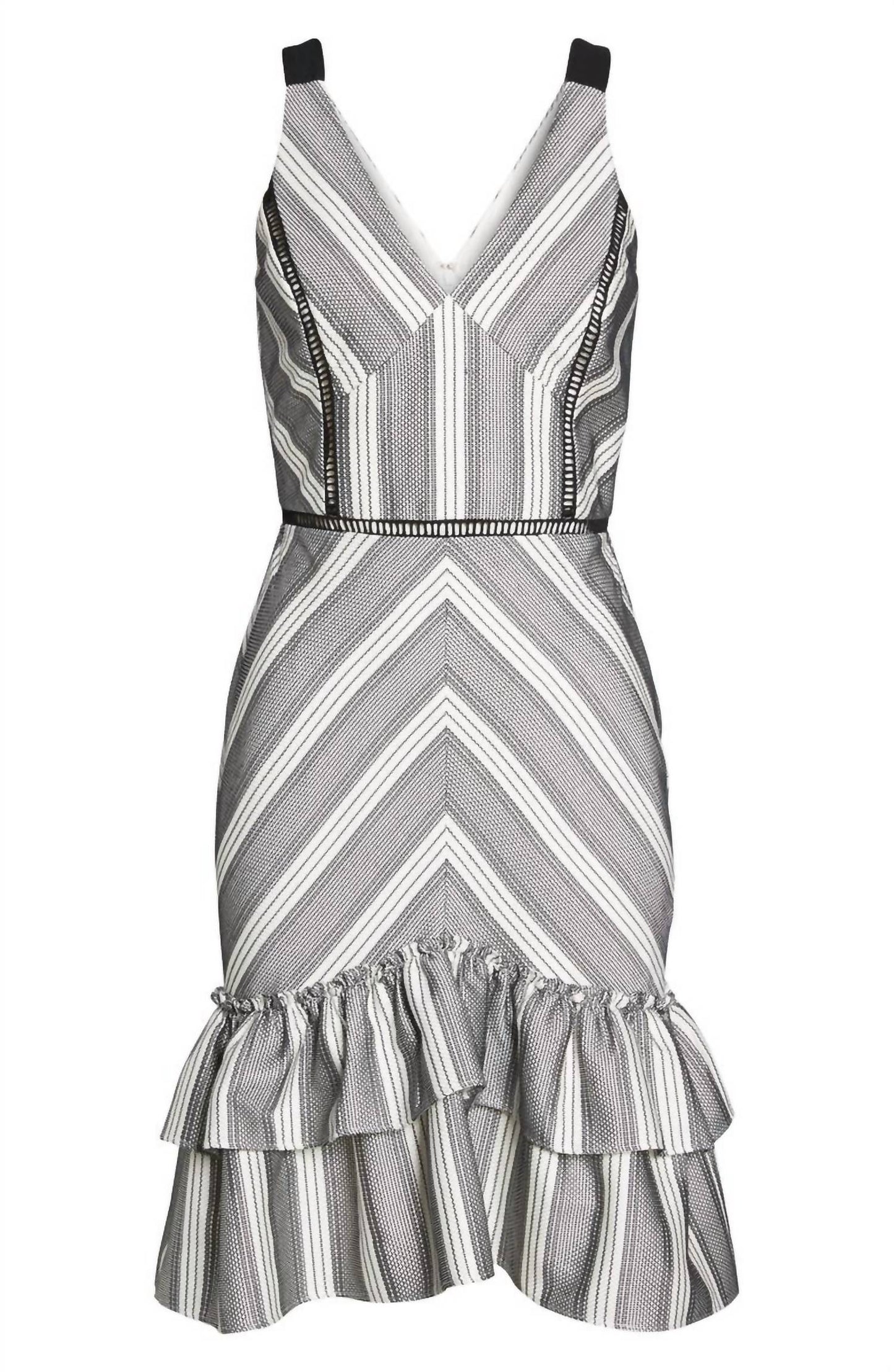 Adelyn Rae - LUCILLE SLEEVELESS RUFFLE DRESS