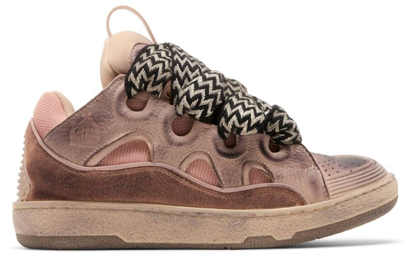 Lanvin - Men's Curb Chunky Distressed Leather Sneakers