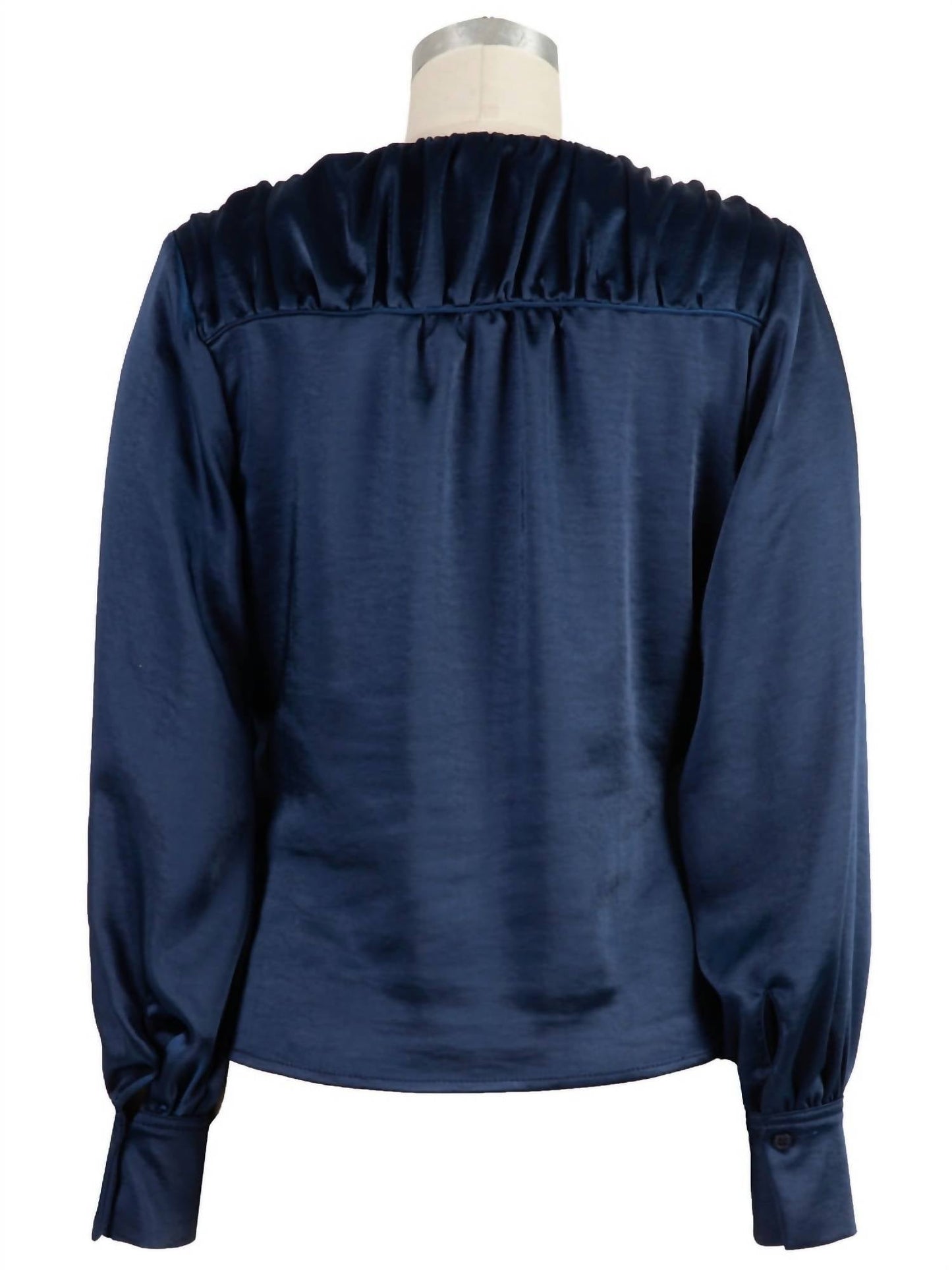 Kut From The Kloth - Long Sleeves Satin Top Blouse