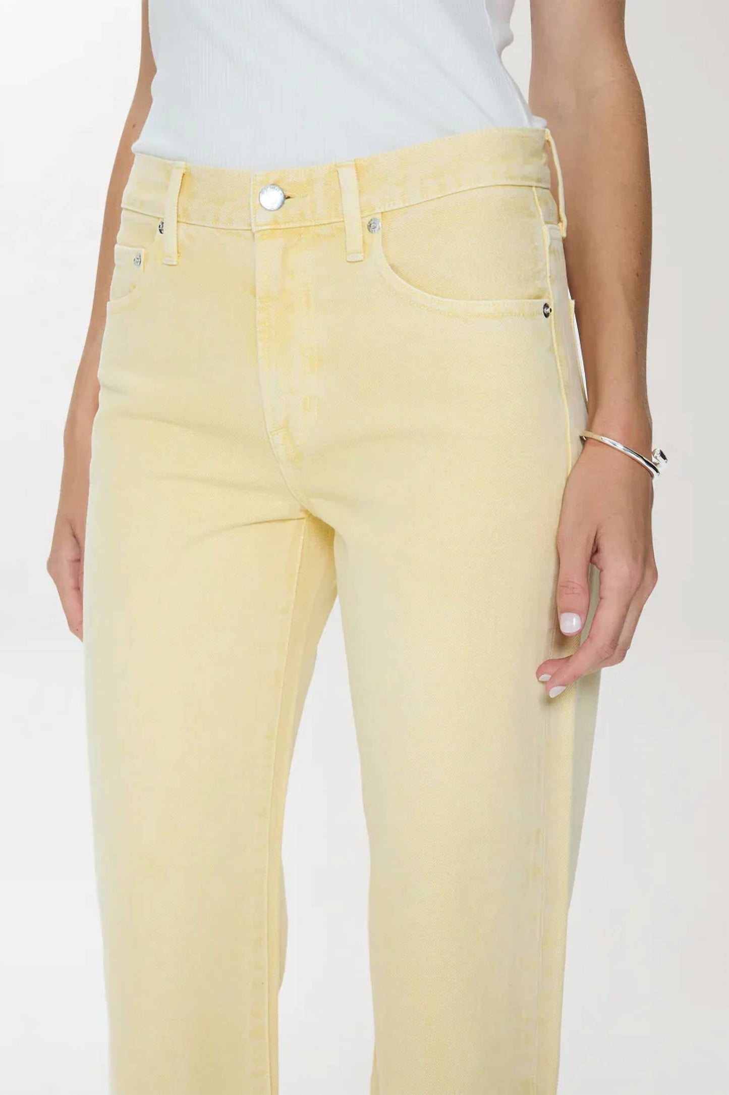 Pistola - Lexi Mid Rise Bowed Straight Jean