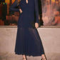Astr - Yasmine Ruched Long Sleeve Midi Dress