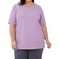On The Plus Side - Cotton Short Sleeve Tee - Plus