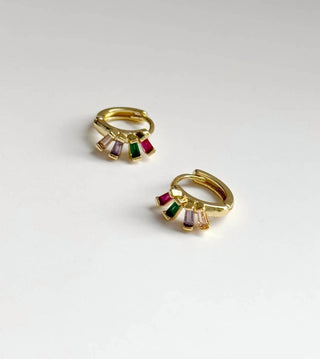 Tramps+Thieves - Women's Little Gem Huggie Earrings