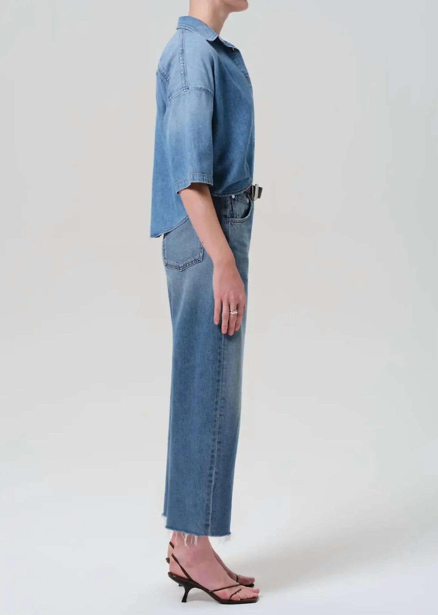 Citizens Of Humanity - Ayla Raw Hem Crop Jeans