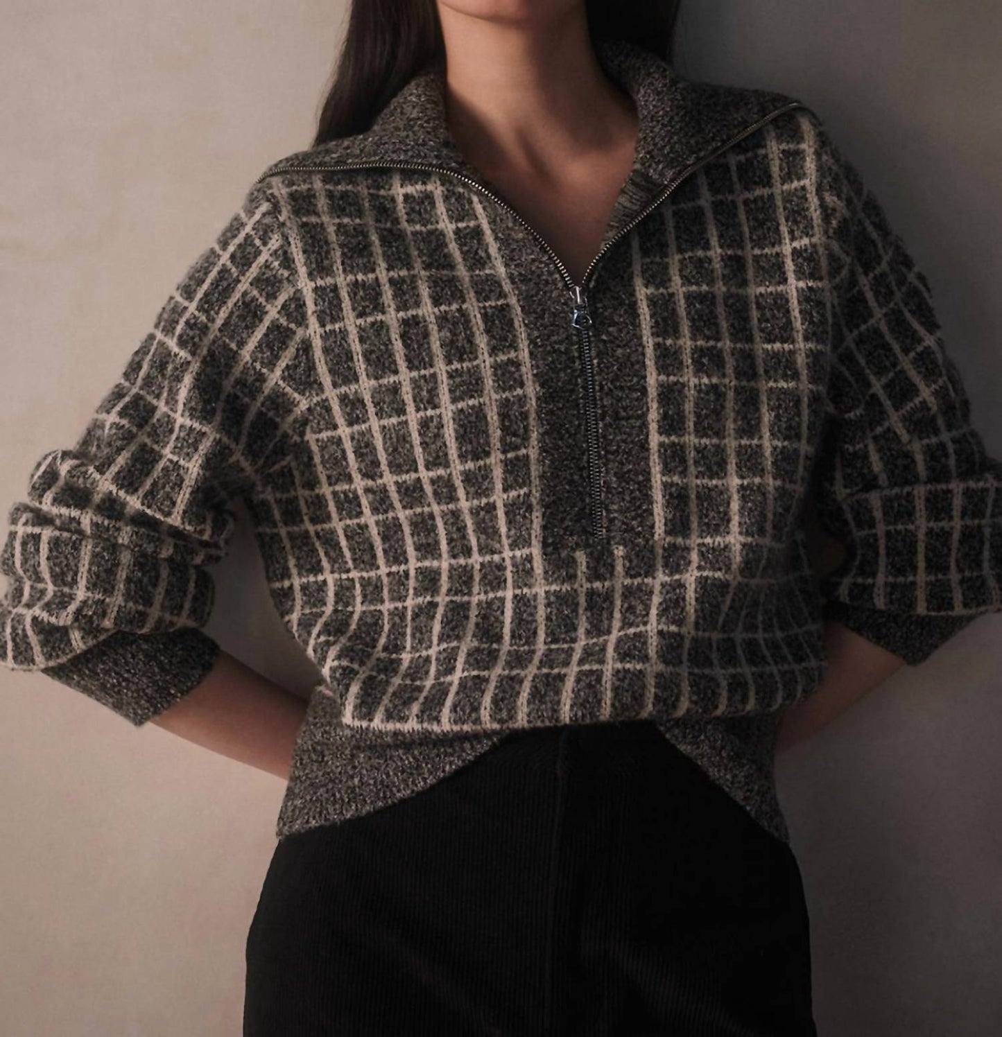Varley - Furley Half Zip Knit Sweater