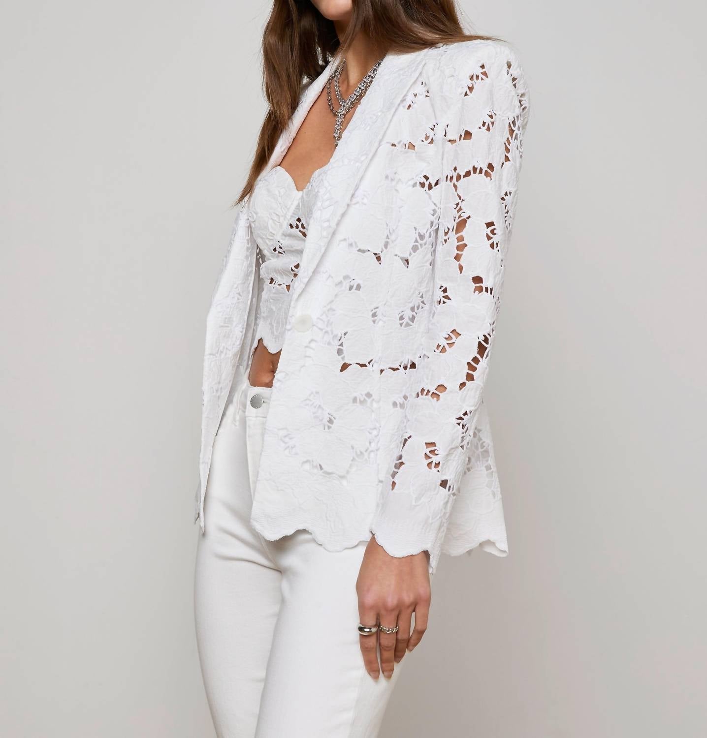 L'Agence - Clementine Lace Blazer