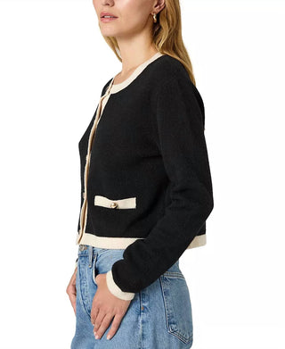 French Connection - Cardigan Vhari com acabamento contrastante