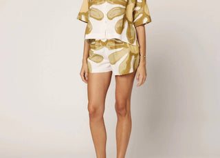 Cleobella - Pierre Short em estampa floral colocada