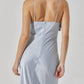 Astr - Satin Bow Midi Dress