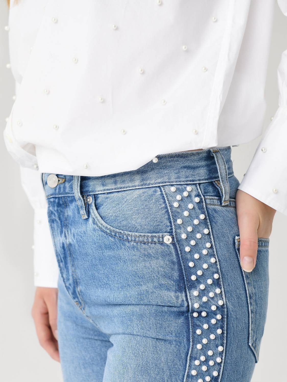 Frame - Atelier Le Jane Cropped Straight Leg Jean