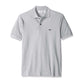 Camisa polo masculina Lacoste Classic de manga curta em piquê chinês, cinza, tamanho GG