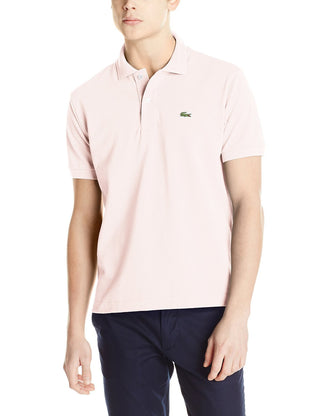 Camisa polo masculina Lacoste Classic Piquet manga curta rosa tamanho 7