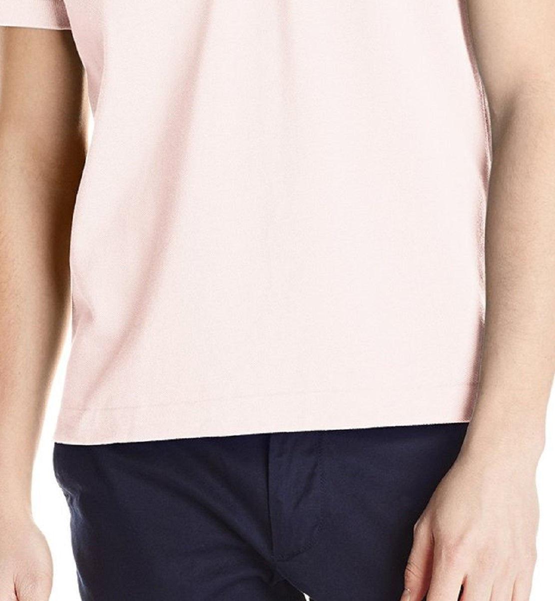 Camisa polo masculina Lacoste Classic Piquet manga curta rosa tamanho 7