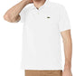 Polo Lacoste Classic Piquet Cotton Manga Curta Masculino Branco Tamanho Grande
