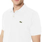 Polo Lacoste Classic Piquet Cotton Manga Curta Masculino Branco Tamanho Grande