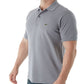 Polo Lacoste Classic Piquet Masculino Manga Curta Cinza Tamanho 8
