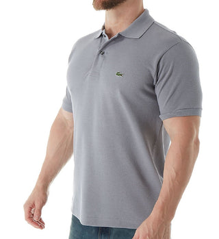 Polo Lacoste Classic Piquet Masculino Manga Curta Cinza Tamanho 8