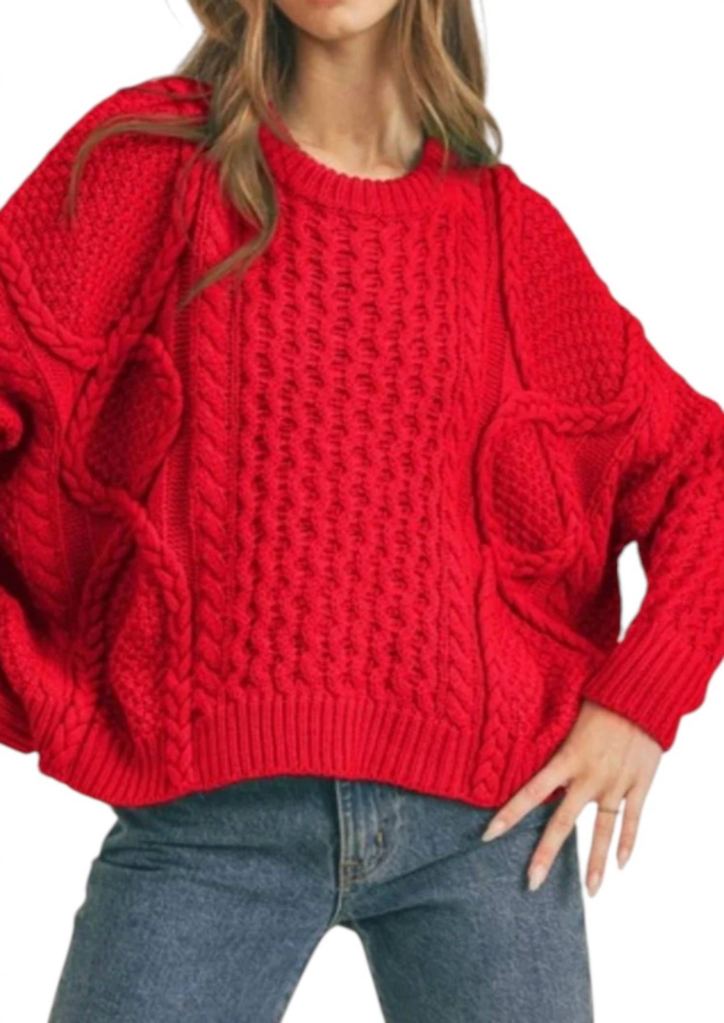 &Merci - Christy Ribbed Crew Sweater