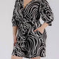 Karen T Design - Swirl Print Wrap Romper