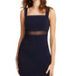 Emerald Sundae Womens Juniors Bandage Cut-Out Mini Dress Navy L