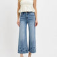 Risen - Crop Wide Cut Out Detail Jeans
