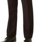 Calça social masculina Perry Ellis Slim Fit com frente lisa e sem passar a ferro, preta, tamanho 34x29