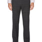 Calça social masculina Perry Ellis Portfolio Modern Fit Windowpane xadrez cinza tamanho 38x32