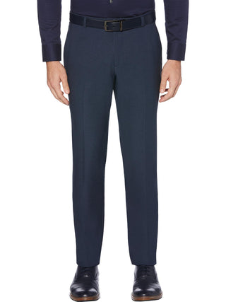 Calça social masculina Perry Ellis Slimmest Fit Flex Stretch Azul Tamanho 32X32