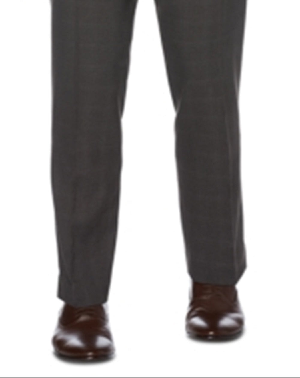 Calça social masculina Perry Ellis Modern Fit Performance Stretch Heathered, cinza, tamanho 42x30